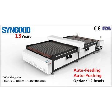 Двухголовочная рулонная машина для лазерной гравировки Syngood 1300X2500mm 1500x3000mm 1800x1200mm 1800x3000mm